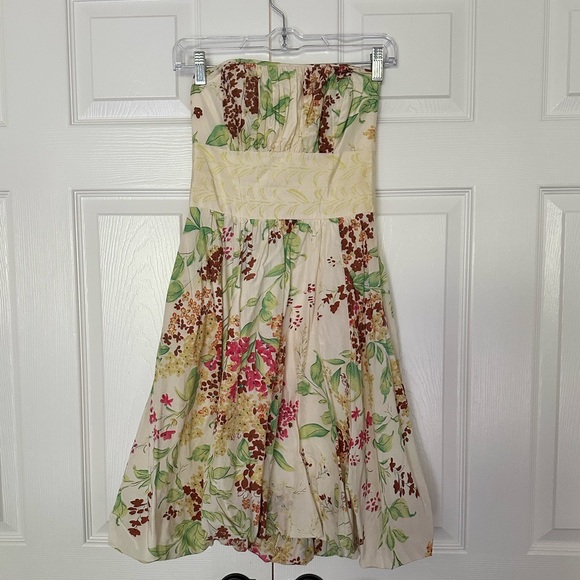 Robe De Soirée Tracy Reese Sans Bretelles - Taille 6 - Couleur Ciment - Neuve Avec Étiquette